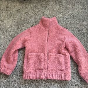 Jillian Harris x Joe Fresh Cozy Pink Kids Sherpa Jacket 6